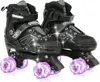 Skates Kinder Rollschuhe 8 Räder verstellbar Größe S(27-32) Produktbild-Vorschau 1