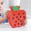 Dřevěné šněrování navlékací hračka Montessori červík jídlo Náhled obrázku produktu 5