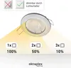 3er Set Oktaplex Einbaustrahler 3-Step dimmbar inkl. LED Produktbild-Vorschau 4