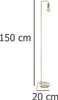 Metall Stehlampe für Wohnzimmer, modern, in goldener Farbe. Produktbild-Vorschau 5