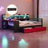Divano letto in legno Flieks 140x200 cm con rivestimento in Anteprima dell’immagine prodotto 1