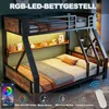 Stapelbed 90x200/140x200 cm, metalen bed met Productafbeelding-voorbeeld 4