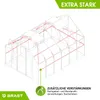 BRAST Gewächshaus Aluminium mit Fundament | 380x250x205cm | Produktbild-Vorschau 9