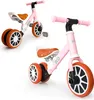 Trojkolka cross-country bicykel s pedálmi 2v1 Ružová Náhľad obrázku produktu 1