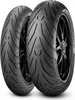 Two motorcycle tires are shown in a studio setting against a white background. Náhled obrázku produktu