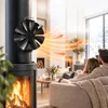 Relaxdays Kaminventilator, ohne Strom, magnetisch, 8 Produktbild-Vorschau 3
