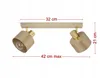 FKL DESIGN Home Deco Deckenlampe Deckenleuchte Ecru-Gold Produktbild-Vorschau 2