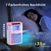 4-in-1 Mini Klimaanlage,RGB Luftkühler,Tragbare USB Produktbild-Vorschau 6
