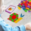 Montessori drewniane klocki układanka edukacyjna 155 el. Podgląd zdjęcia produktu 3