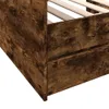 vidaXL Denní postel se zásuvkami bez matrace kouřový dub Náhled obrázku produktu 7