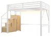 Letto a castello Flieks 140x200 cm con armadio e vani Anteprima dell’immagine prodotto 11
