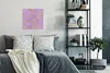 MuchoWow® Poster Marmor - Lila - Gold 50x50 cm - Produktbild-Vorschau 4