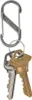Silberner Edelstahl-Doppelkarabiner, 5 cm, 4,5 kg, Produktbild-Vorschau 2