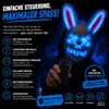 Przerażająca maska królika Horror LED - jak z Purge, Podgląd zdjęcia produktu 4