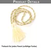 A close-up of a decorative rope with tassels, likely a tie-back for curtains. Produktbild-Vorschau