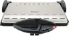 A silver and black electric grill is shown from a front-facing, slightly elevated angle against a white background. Produktbild-Vorschau
