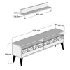 Skye Decor, Line - White, TV-Einheit, Weiß, 100 % Produktbild-Vorschau 5