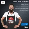 Grill-Schürze für Männer mit Name Grillmeister Produktbild-Vorschau 4