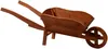 Blumenkasten Schubkarre aus Holz 130 x 47 x 43 cm braun Produktbild-Vorschau 3