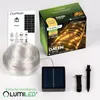 LUMILED Solar Lichterschlauch Außen 12m 100 LED Warmweiß Produktbild-Vorschau 9