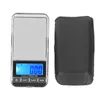 A digital pocket scale and its protective cover are displayed against a white background. Voir les images du produit