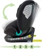 XOMAX Kindersitz drehbar 360°, ISOFIX I mitwachsend I 0-36 Produktbild-Vorschau 6
