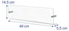 Relaxdays Zeitschriftenhalter Wand, 3er Set, Acryl, HBT: Produktbild-Vorschau 4