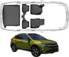 3D Fußmatten & Obere Kofferraumwanne Auto Set Kompatibel Produktbild-Vorschau 1