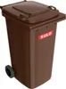 Müllgroßbehälter 240l HDPE braun fahrbar,n.EN 840 SULO Produktbild-Vorschau 1