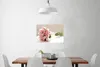 MuchoWow® Poster Ein Blumenstrauß aus rosa Rosen auf einem Produktbild-Vorschau 3
