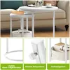 2 tlg. Couchtisch Rund, Nisttisch 2er set Beistelltisch Produktbild-Vorschau 4
