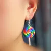 Mode Regenbogen Lollipop Candy Baumeln Haken Ohrringe Produktbild-Vorschau 3