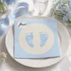 20 obrúskov Baby Steps Boy - Footprints baby blue 33x33cm Náhľad obrázku produktu 5