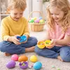 Hey!Easter® 12x kolorowych plastikowych jajek / jajek Podgląd zdjęcia produktu 2