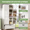 MODFU Buffet de Cuisine avec Casier à Vin et Étagères Voir les images du produit 5