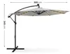 Garten-Sonnenschirm MILIN LED Beleuchtung Hellgrau 12,7 kg Produktbild-Vorschau 3