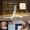 30 x 20 cm LED svítící akrylová nástěnka se 7 neonovými Náhled obrázku produktu 2
