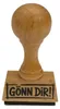 Holzstempel "Gönn dir!" robust eckiges Design 3,5 x 1,5 cm Produktbild-Vorschau 4