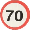 Serviette Verkehrsschild 70 Jahre 20 stk Produktbild-Vorschau 4