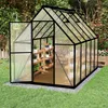 LZQ Gewächshaus Aluminium für den Garten, Mit 6 cm dickeres Produktbild-Vorschau 11