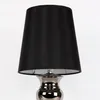 Moderne Tischlampe H:48cm Schwarz Tischleuchte Lampe Produktbild-Vorschau 3