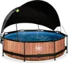 Piscina fuori terra EXIT Wood con struttura in legno, ø300, Anteprima dell’immagine prodotto 1