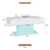 Radelldar Modern Couchtisch Wohnzimmertisch Hochglanz mit Produktbild-Vorschau 2