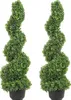 VEVOR 2 Stk. Künstlicher Buchsbaum Turm Formschnitt Spirale Produktbild-Vorschau 1