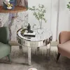 Vrygle table basse ronde Ø60 cm en verre miroir argenté, Voir les images du produit 4