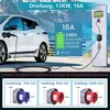 6/8/10/13/16A Typ 2 EÚ EV nabíjací kábel Schuko pre Náhľad obrázku produktu 24