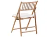 BELIANI Balkonset Hellbraun Bambusholz Tisch Rund 57 cm mit Produktbild-Vorschau 6