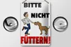 Blechschild Hinweis 12x18cm Tiere Bitte nicht füttern Hund Produktbild-Vorschau 2