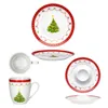 set da colazione 18 pezzi Sogno di Natale in porcellana 6 Anteprima dell’immagine prodotto 4