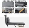 HOMCOM Fauteuil-lit, canapé individuel avec fonction lit, Voir les images du produit 9